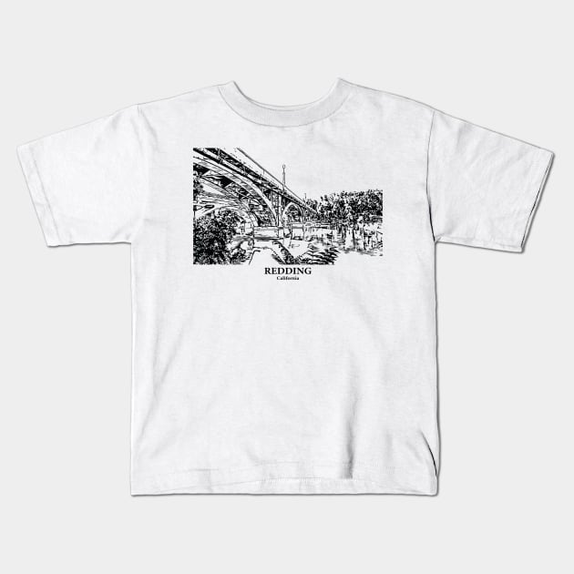 Redding - California Kids T-Shirt by Lakeric